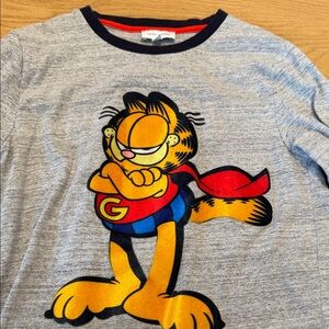 Marc Jacobs Grey Kids Tee with Colorful Garfield Graphic